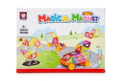 Aga Mágneses építőkészlet Magical magnet MINI 68 db