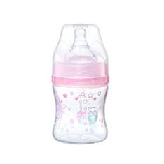 BabyOno Anticolic cumisüveg Classic rózsaszín 120 ml 0m+