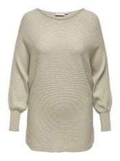 Only Carmakoma Női pulóver CARADALINE LIFE 15257227 Pumice Stone (Méret 3XL/4XL)