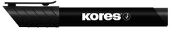 KORES K-MARKER tartós filctoll, kerek hegyű, 3 mm, fekete