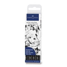 Faber-Castell Marker Pitt Artist Pen Manga 4 db, fekete II