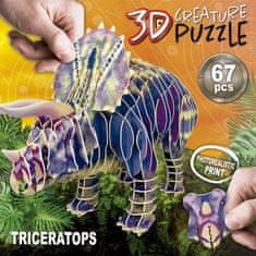 EDUCA Triceratops 3D puzzle 67 darab