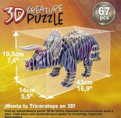 EDUCA Triceratops 3D puzzle 67 darab