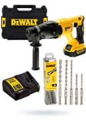 DeWalt DCH133M1 18V-os fúrókalapács 1x 4Ah +fúrógépek