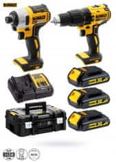 DeWalt Combo 2 BL DCK2060S3T 3x1.5Ah DCD778+DCF787