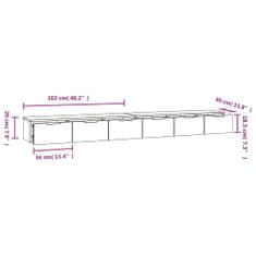 shumee 2 db barna tölgy színű szerelt fa faliszekrény 102 x 30 x 20 cm