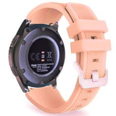 BStrap Silicone Sport szíj Samsung Galaxy Watch 3 45mm, sand pink