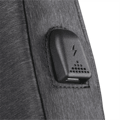Hama notebook táska integrált USB kábellel Manchester, 40 cm (15.6"), fekete