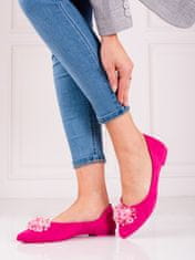 Amiatex Női balerina cipő 91582 + Nőin zokni Gatta Calzino Strech, rózsaszín árnyalat, 36