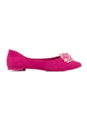 Amiatex Női balerina cipő 91582 + Nőin zokni Gatta Calzino Strech, rózsaszín árnyalat, 36