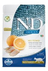 OCEAN CAT NEUTERED Adult Hering & Narancs 300g