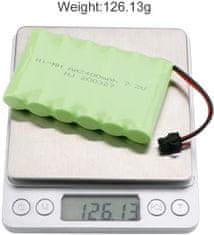 YUNIQUE GREEN-CLEAN 1 db 7.2V 2400mAh Ni-MH AA újratölthető akkumulátor SM-2P 2P 2Pin dugóval RC teherautó autók járművekhez