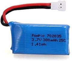 YUNIQUE GREEN-CLEAN 4db Lipo újratölthető elemek 3.7v, 380mAh rc drónokhoz Quadcopters HUBSAN X4 H107L H107C H107D H107 V252 JXD 385