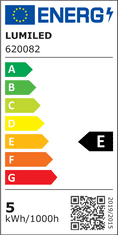 LUMILED 4x LED izzó G9 KAPSZULA 5W = 50W 550lm 6500K Hideg fehér 360°