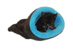 Marysa 2in1 mini kölyök/macska ágy, kék/fekete
