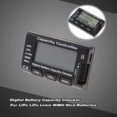YUNIQUE GREEN-CLEAN CellMeter RC-7 digitális kapacitásvezérlés a Li-Ion NiMH Li-Ion akkumulátor élettartamának ellenőrzéséhez