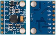 YUNIQUE GREEN-CLEAN 1 részes modul GY-521 MPU-6050 3 tengelyes giroszkóp és gyorsulásmérő Arduino-hoz