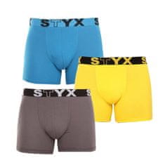 Styx 3PACK tarka long férfi boxeralsó sport gumi (U9696863) - méret XL