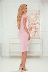 Numoco Női midi ruha Helaifleur púder rózsaszín XL