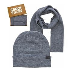 Jack&Jones Férfi szett - sapka és sál JACJOLLY 12163827 Grey Melange