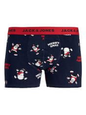 Jack&Jones 5 PACK- férfi boxeralsó JACSMILEY 12220943 Navy Blazer Black - Black - Scarlet sage - Scarlet sage (Méret XXL)