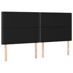 Greatstore fekete szövet LED-es fejtámla 200x5x118/128 cm