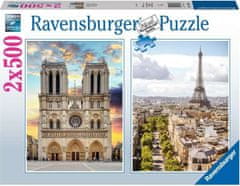 Ravensburger Puzzle Látogatás Párizsba 2x500 darab