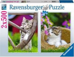 Ravensburger Puzzle Kiscicák vidéken 2x500 db