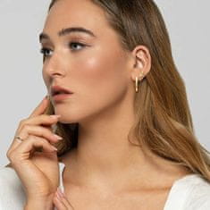 Engelsrufer Aranyozott ezüst karika fülbevaló Lisa ERE-LISA-G-CR