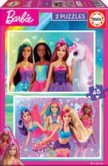 EDUCA Barbie puzzle 2x48 darab