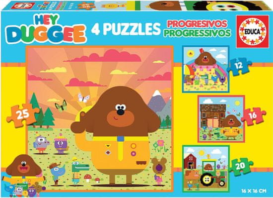 EDUCA Hey Duggee 4 az 1-ben puzzle (12,16,20,25 darab)