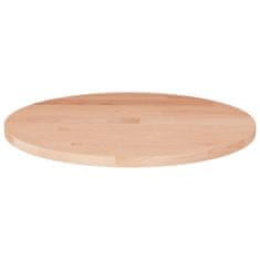Greatstore kerek kezeletlen tömör tölgyfa asztallap Ø30 x 1,5 cm