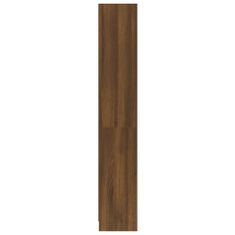 shumee 4 szintes barna tölgyszínű fa könyvszekrény 60 x 24 x 142 cm