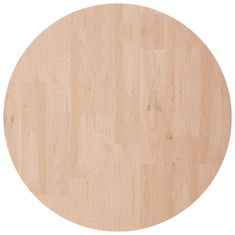Greatstore kerek kezeletlen tömör tölgyfa asztallap Ø30 x 2,5 cm