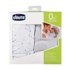 Chicco Takaró és takaró pamut 2in1 birka és medve szürke 2db, 110x110 cm, 110x110 cm