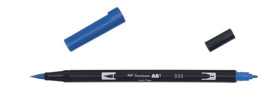 Tombow Reversible brush marker ABT - ultramarine