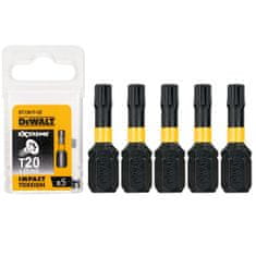 DeWalt Ütvecsapó bitek T20 25mm TORSION 5db DT7381T