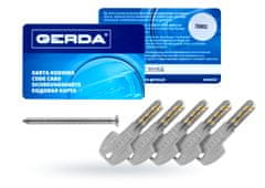 Gerda 45/70 PRO System sárgaréz ATEST C KL6 betét 