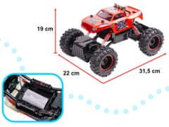 WOWO NQD Rock Crawler King 1.12 USB távirányítós RC autó - piros