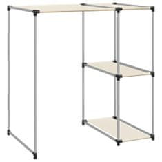 Greatstore 2 szintes krémszínű mosógép feletti tárolóállvány 87x55x90,5 cm