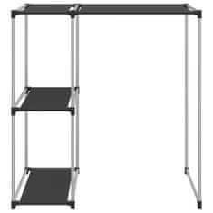 Greatstore 2 szintes fekete mosógép feletti tárolóállvány 87x55x90,5 cm