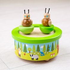 Bigjigs Toys Woodland Wooden Wooden Toy Box játékdoboz