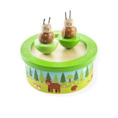 Bigjigs Toys Woodland Wooden Wooden Toy Box játékdoboz