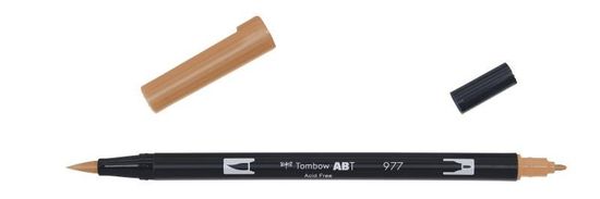 Tombow Reversible brush marker ABT - nyereg barna