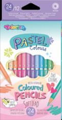 Colorino Pastel - kerek kétoldalas zsírkréta 12 db / 24 szín