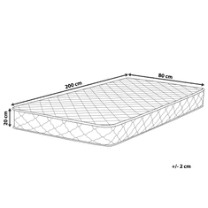 Beliani Táskarugós Medium Hard Matrac 80 x 200 cm DUO