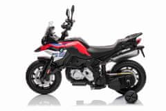 Beneo BMW F850 GS elektromos motor, eredeti licenc, 12V akku, puha EVA kerekek, 2 x 35W motor, LED lámpák