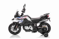 Beneo BMW F850 GS elektromos motor, eredeti licenc, 12V akku, puha EVA kerekek, 2 x 35W motor, LED lámpák