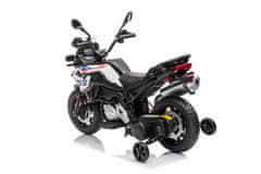 Beneo BMW F850 GS elektromos motor, eredeti licenc, 12V akku, puha EVA kerekek, 2 x 35W motor, LED lámpák