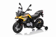 Beneo BMW F850 GS elektromos motor, eredeti licenc, 12V akku, puha EVA kerekek, 2 x 35W motor, LED lámpák